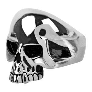prsteň INOX - skull w/teethout - FR1047 12