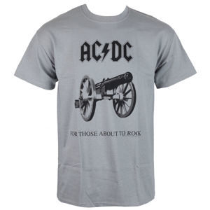 Tričko metal LOW FREQUENCY AC-DC For Those about to rock Čierna sivá
