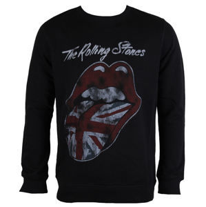mikina bez kapucňa AMPLIFIED Rolling Stones UK FLAG Čierna XXL