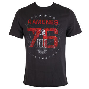 Tričko metal AMPLIFIED Ramones Charcoal Čierna sivá