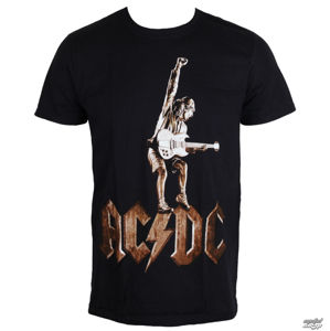 Tričko metal ROCK OFF AC-DC Angus Statue Čierna