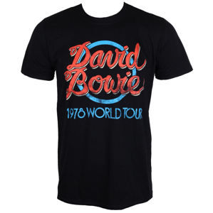 Tričko metal ROCK OFF David Bowie 1978 World Tour Čierna