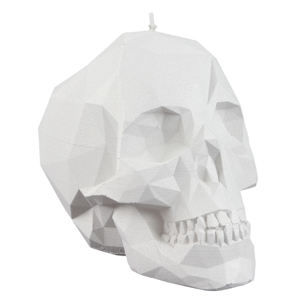 sviečka Skull - White - YO019