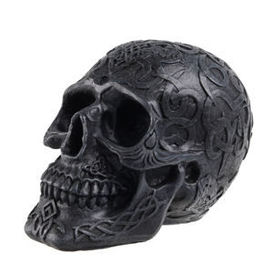 dekorácia lebka (pokladnička) - Mystic Ornament Skull - ČIERNA - 78/5748