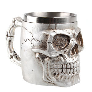 hrnček (korbel) Skull - Silver - 78/5749-B