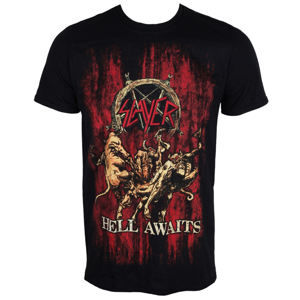 Tričko metal ROCK OFF Slayer Hell Awaits Čierna XXL