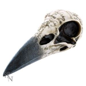 dekorácia Edgar 's Raven Skull - B1986F6