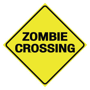 ceduľa Zombie Crossing - D2684G6