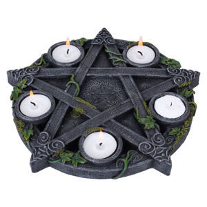 svietnik (dekorácia) Wiccan Pentagram Tea - B2538G6