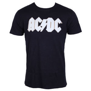 Tričko metal ROCK OFF AC-DC Logo & Angus Applique Slub Čierna M