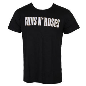 Tričko metal ROCK OFF Guns N' Roses Logo & Bullet Čierna XL