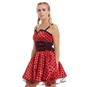 šaty dámske JAWBREAKER - Ladybird Flare - DRA 2076 M