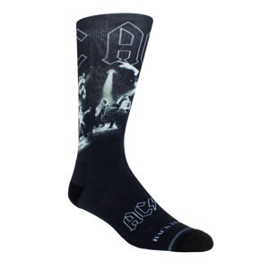 ponožky AC/DC - DYE SUB CREW - BLACK - PERRI´S SOCKS - ACA305-001