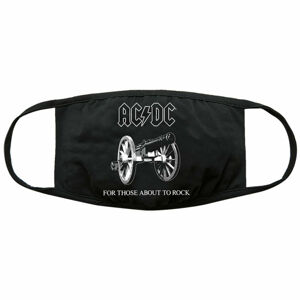 rúško (maska) AC/DC - About To Rock - Black - ROCK OFF - ACDCMASK01B