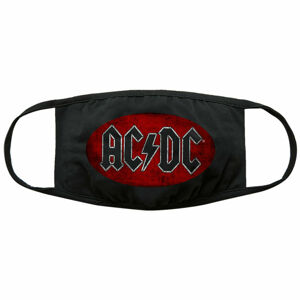 rúško (maska) AC/DC - Oval Logo - Black - ROCK OFF - ACDCMASK05B