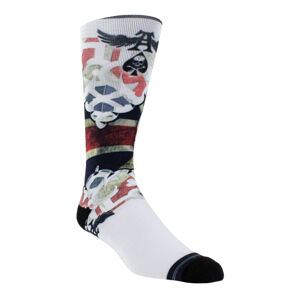 ponožky PERRI´S SOCKS - ALCHEMY - DYE SUBLIMATION CREW - WHITE - ALA302-100