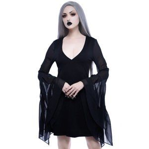 šaty KILLSTAR Black Veil XS