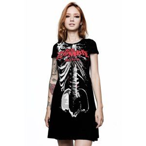 šaty dámske KILLSTAR - Rob Zombie - Foxy Bones Skater - BLACK - KSRA000701 XL