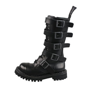 topánky kožené STEADY´S 15 dírkové Čierna 43