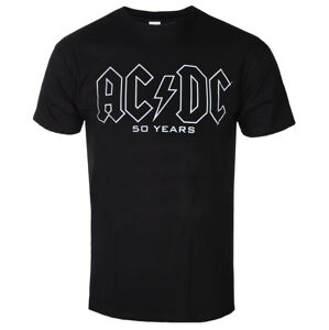 tričko pánske AC/DC - 50 Years Logo History - Black - 50540100