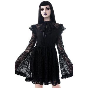 šaty dámske KILLSTAR - Liliana - BLACK - KSRA000501 L