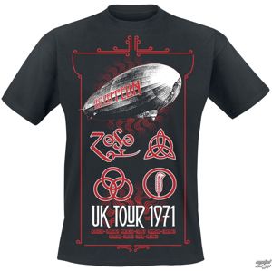Tričko metal NNM Led Zeppelin UK Tour 1971 Čierna L