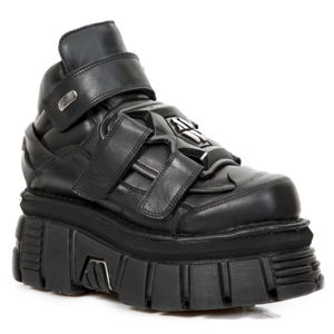 topánky kožené NEW ROCK NOMADA NEGRO Čierna 45