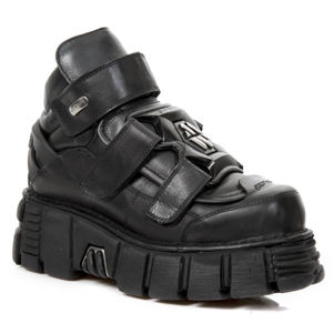 topánky kožené NEW ROCK ITALI NEGRO Čierna 42