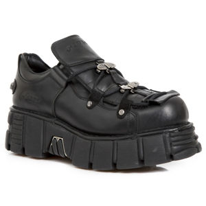 topánky kožené NEW ROCK NOMADA NEGRO Čierna 43