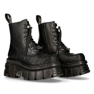 topánky kožené NEW ROCK NOMADA NEGRO Čierna 39