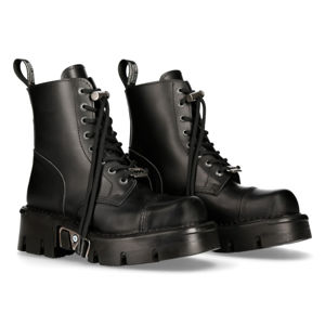 topánky kožené NEW ROCK ANILIN NEGRO Čierna 43