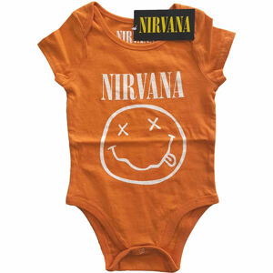 detské body ROCK OFF Nirvana White Smiley Toddler Čierna