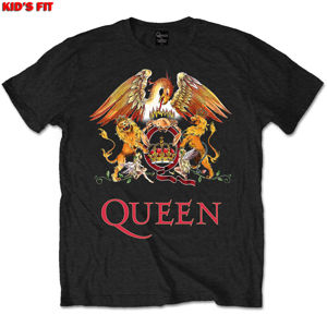 Tričko metal ROCK OFF Queen Classic Crest Čierna