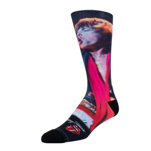 ponožky THE ROLLING STONES - MICK LIVE RED SCARF - BLACK - PERRI´S SOCKS - RSB305-001