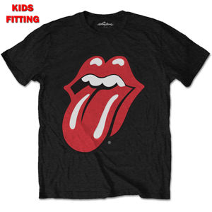 Tričko metal ROCK OFF Rolling Stones Classic Tongue Čierna