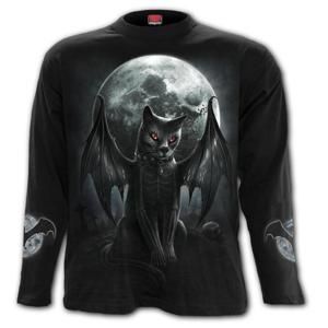 tričko SPIRAL VAMP CAT Čierna L