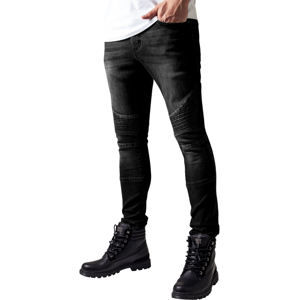 nohavice jeans URBAN CLASSICS Slim Fit Biker Jeans 30