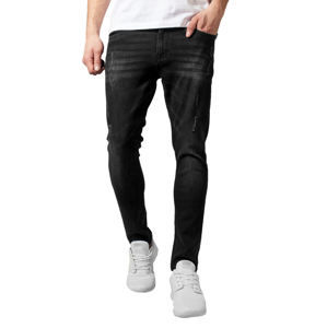 nohavice jeans URBAN CLASSICS Skinny Ripped Stretch Denim