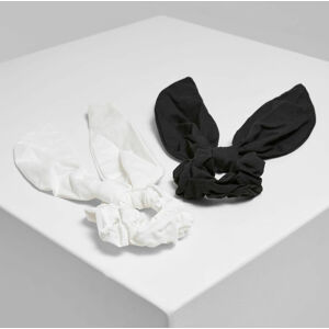 gumka do vlasov URBAN CLASSICS - Scrunchies With XXL - TB5127 - black/white