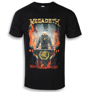 Tričko metal PLASTIC HEAD Megadeth NEW WORLD ORDER Čierna XXL