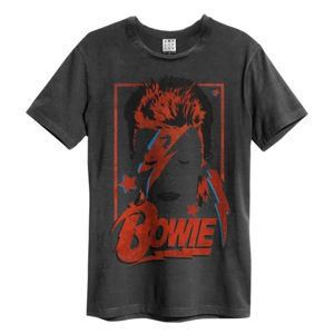 Tričko metal AMPLIFIED David Bowie Aladdin Sane Anniversary Čierna XXL