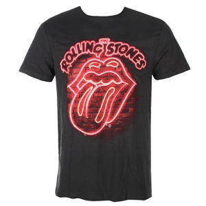 tričko metal AMPLIFIED Rolling Stones NEON LIGHT Čierna M