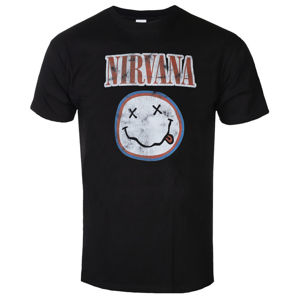 Tričko metal GOT TO HAVE IT Nirvana VINTAGE SMILEY Čierna