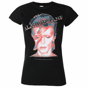 tričko dámske David Bowie - Aladdin Sane - BLACK - ROCK OFF - BOWTS12LB
