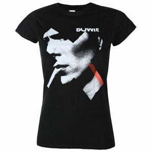 Tričko metal ROCK OFF David Bowie X Smoke Čierna