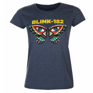 tričko dámske Blink 182 - Butterfly - NAVY - ROCK OFF - BLINKTS13LN