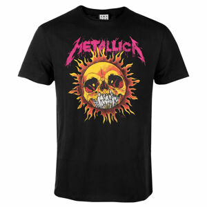 Tričko metal AMPLIFIED Metallica NEON SUN Čierna