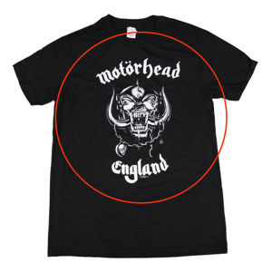 Tričko metal ROCK OFF Motörhead England Čierna L
