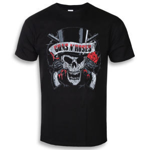 Tričko metal ROCK OFF Guns N' Roses Distressed Skull Čierna