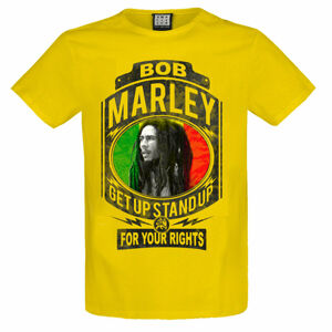 Tričko metal AMPLIFIED Bob Marley FIGHT FOR YOUR RIGHTS Čierna
